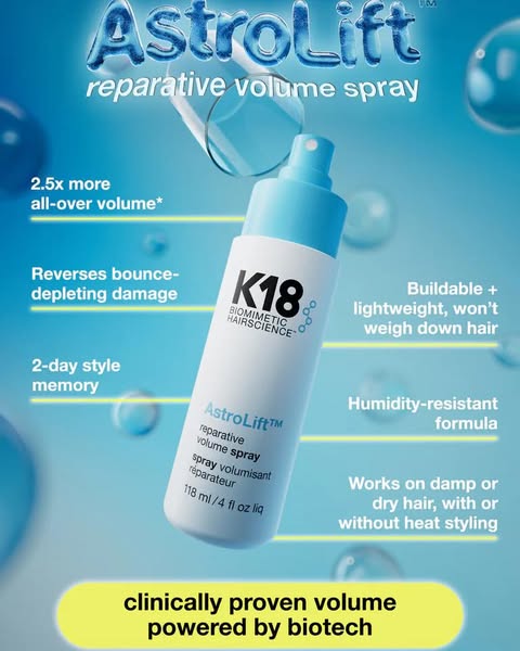 Spray Astrolift volumisant réparateur 118ml - K18 – Image 3